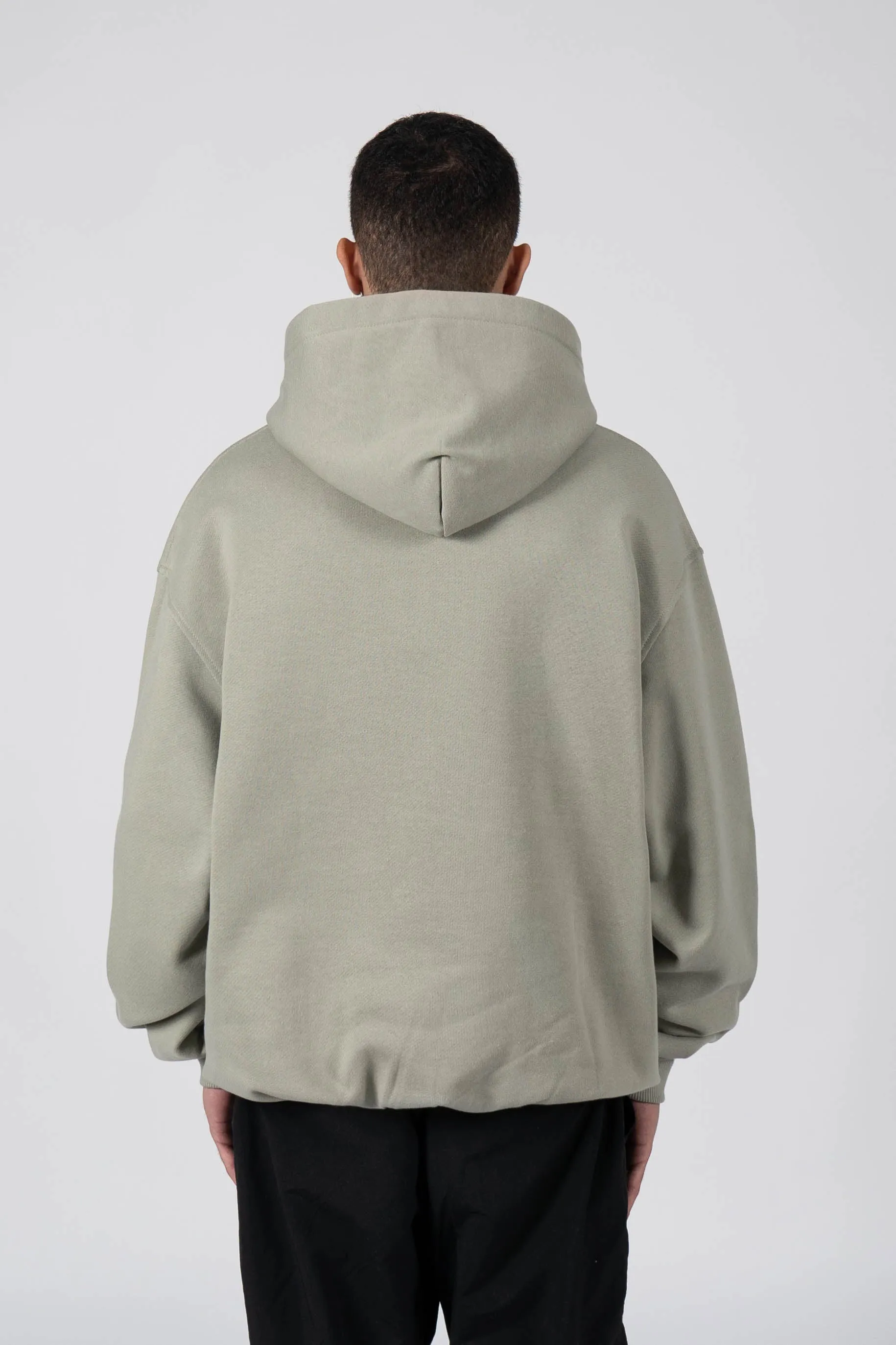 % SMALL LOGO 2015 BLACK DRIED GREEN FRONTZIP %