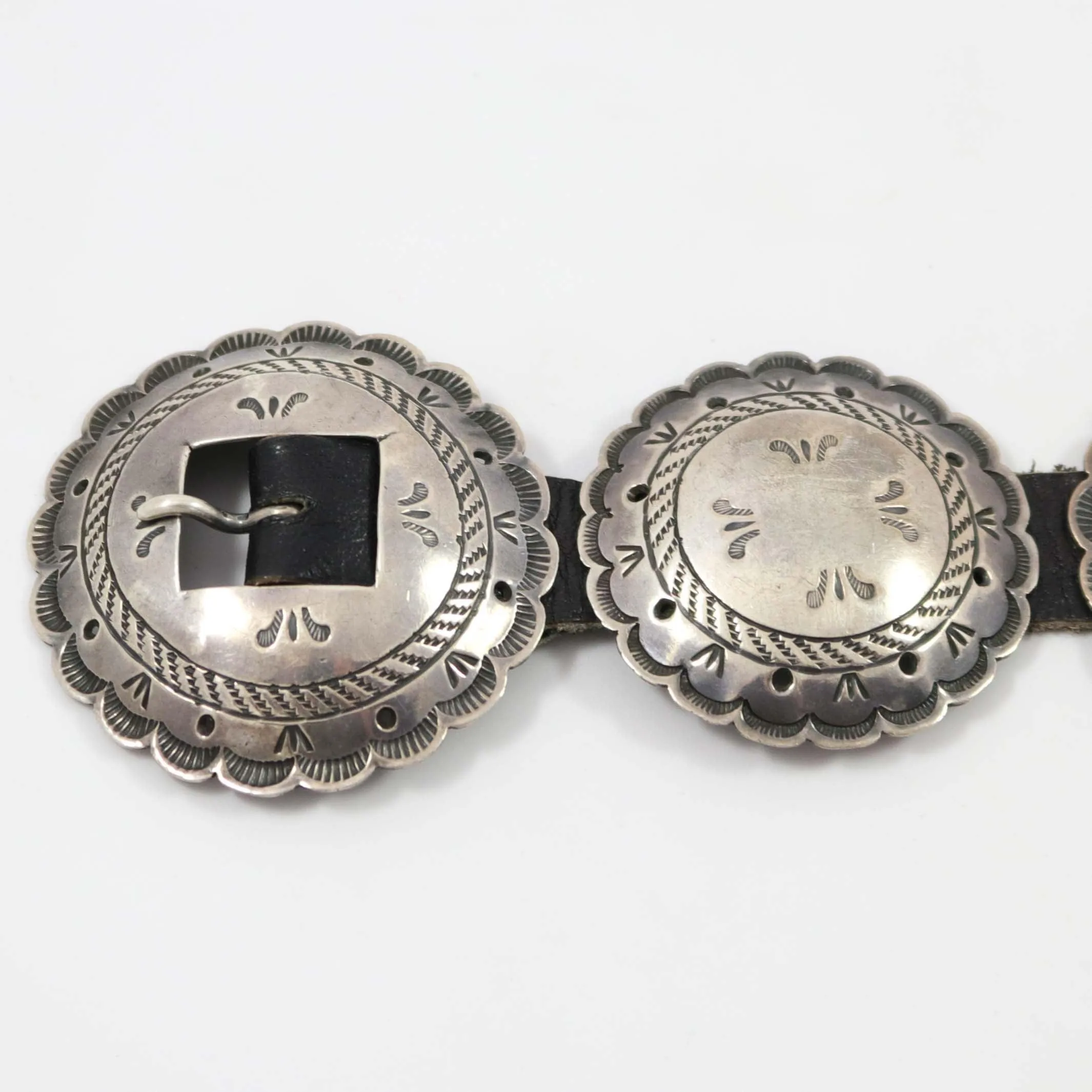 1950s Stamped Concho Belt