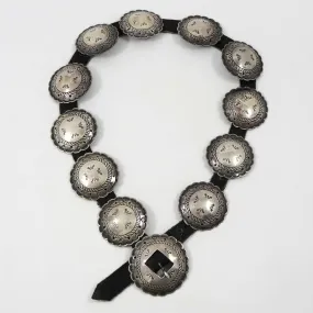 1950s Stamped Concho Belt
