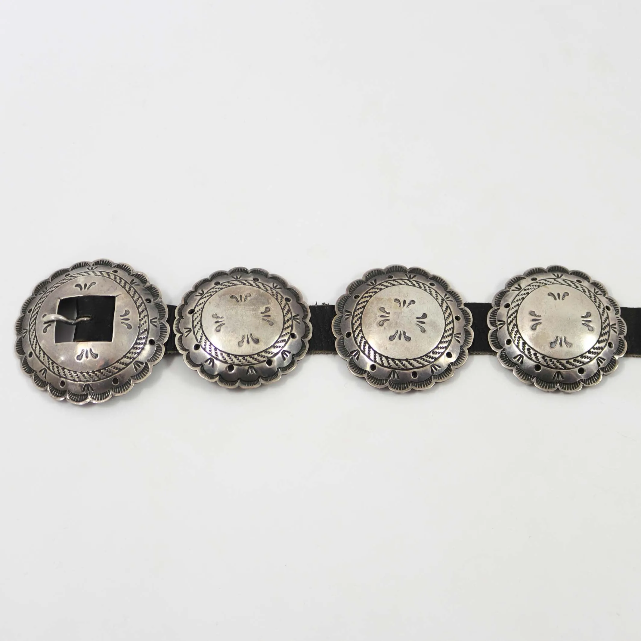 1950s Stamped Concho Belt