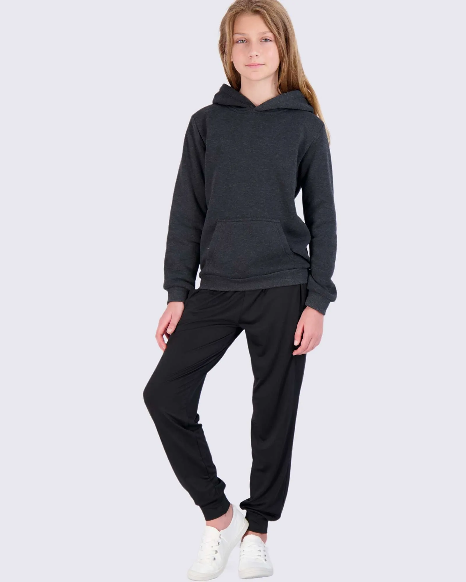 3 Pack: Girls Fleece Pullover Hoodie Sweatshirt