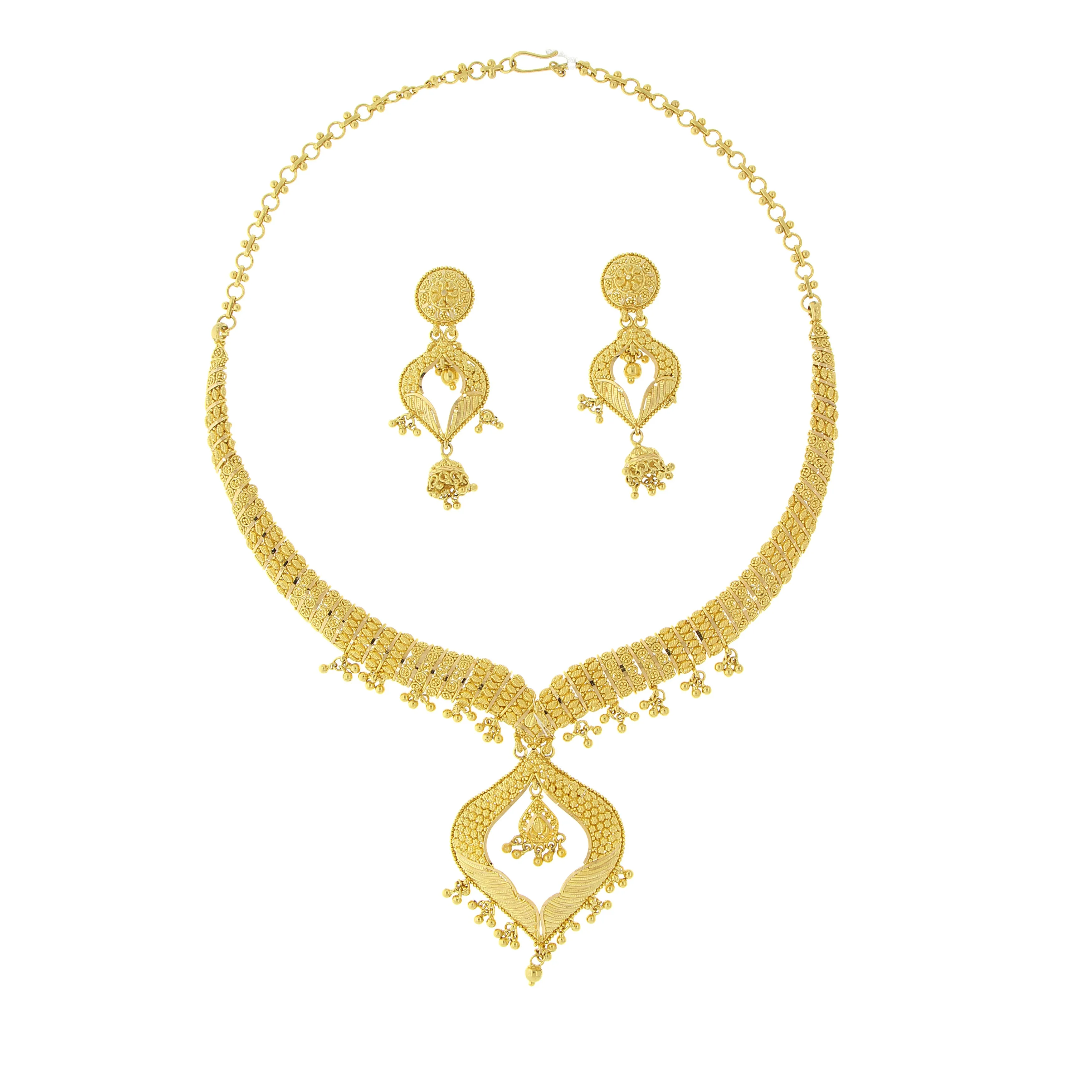 3-PIECE PLAIN GOLD NECKLACE SET