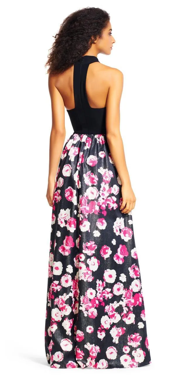 Adrianna Papell - Halter Floral Print Long Dress AP1E200109