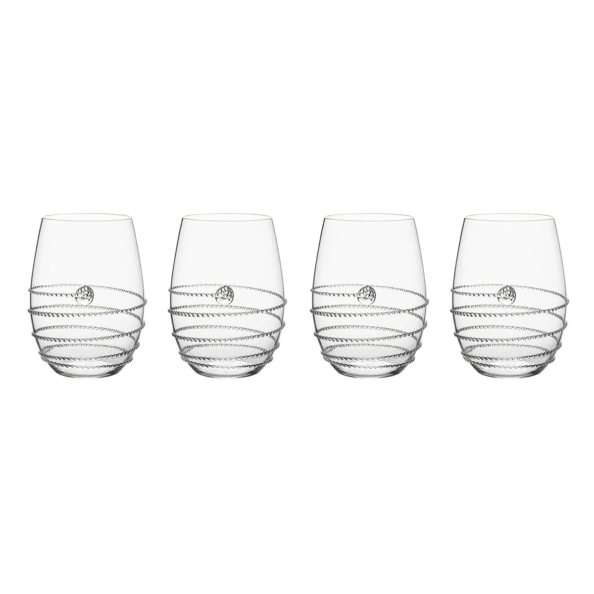 Amalia Stemless White Wine Glass Set/4
