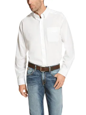 Ariat 10020331 Mens Wrinkle Free Solid Shirt White