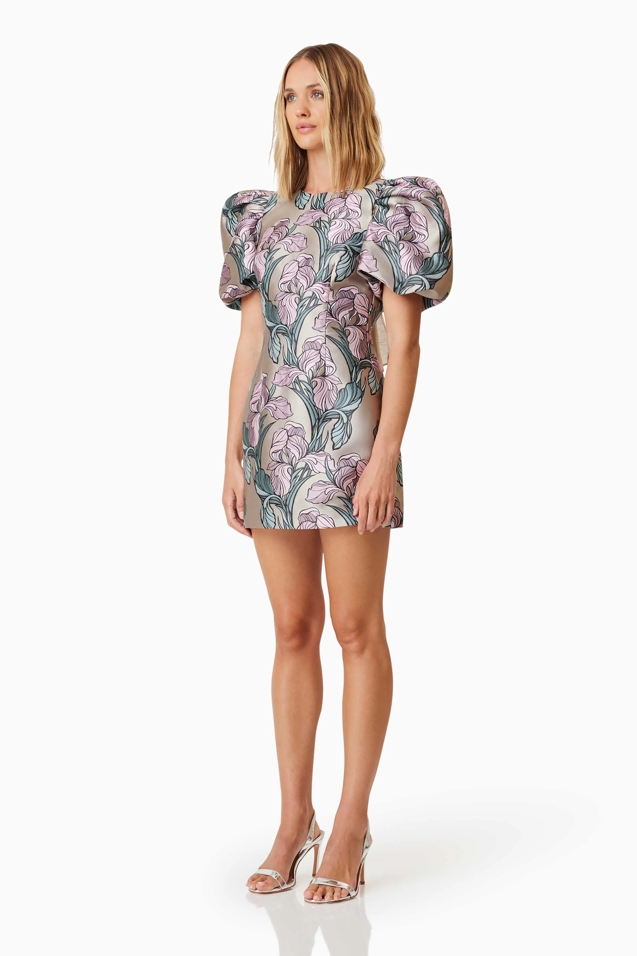 Audrey Cocktail Mini Dress In Purple