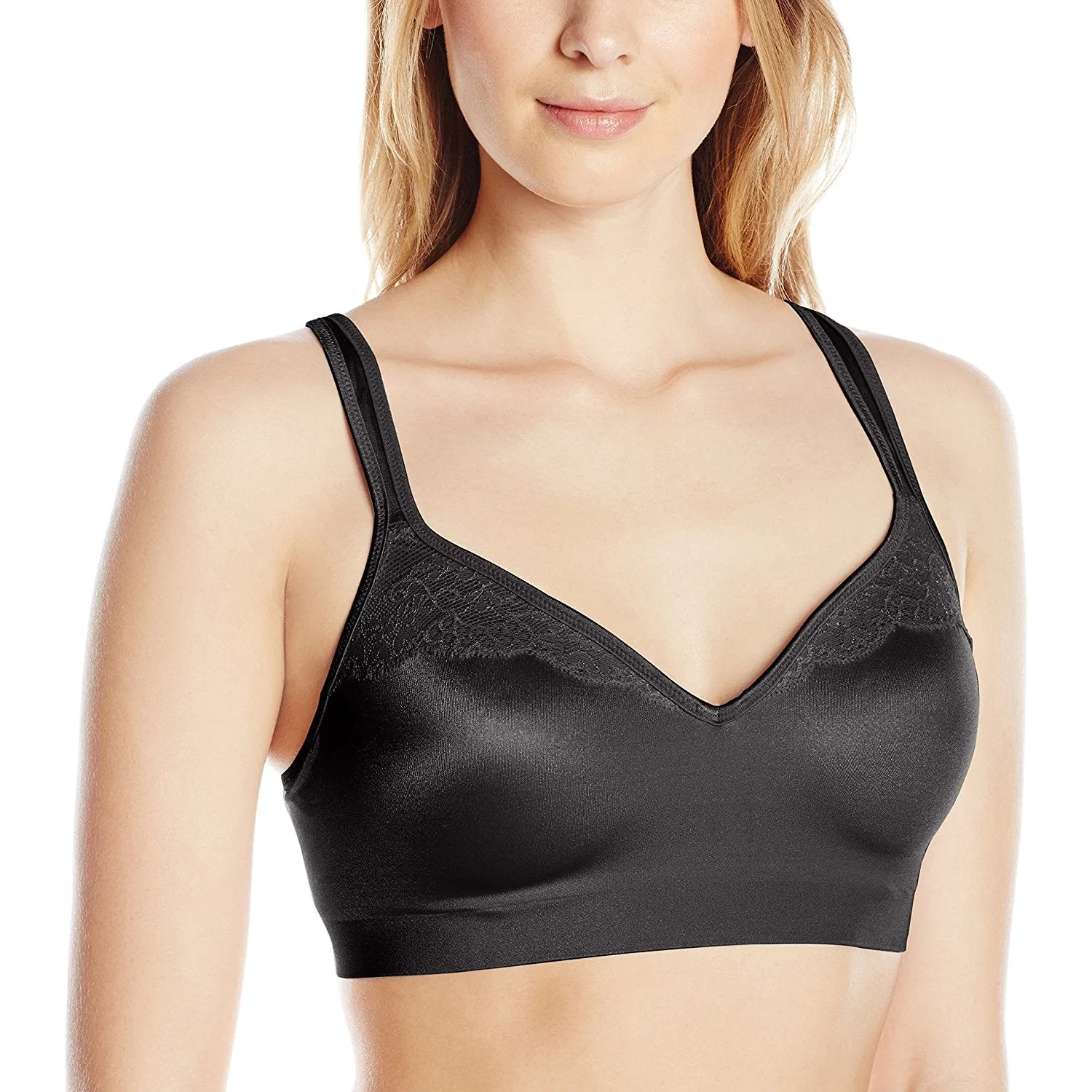 Bali Women's Comfort Revolution Flex Fit Foam Wire Free Bra with Smooth Tec Band
