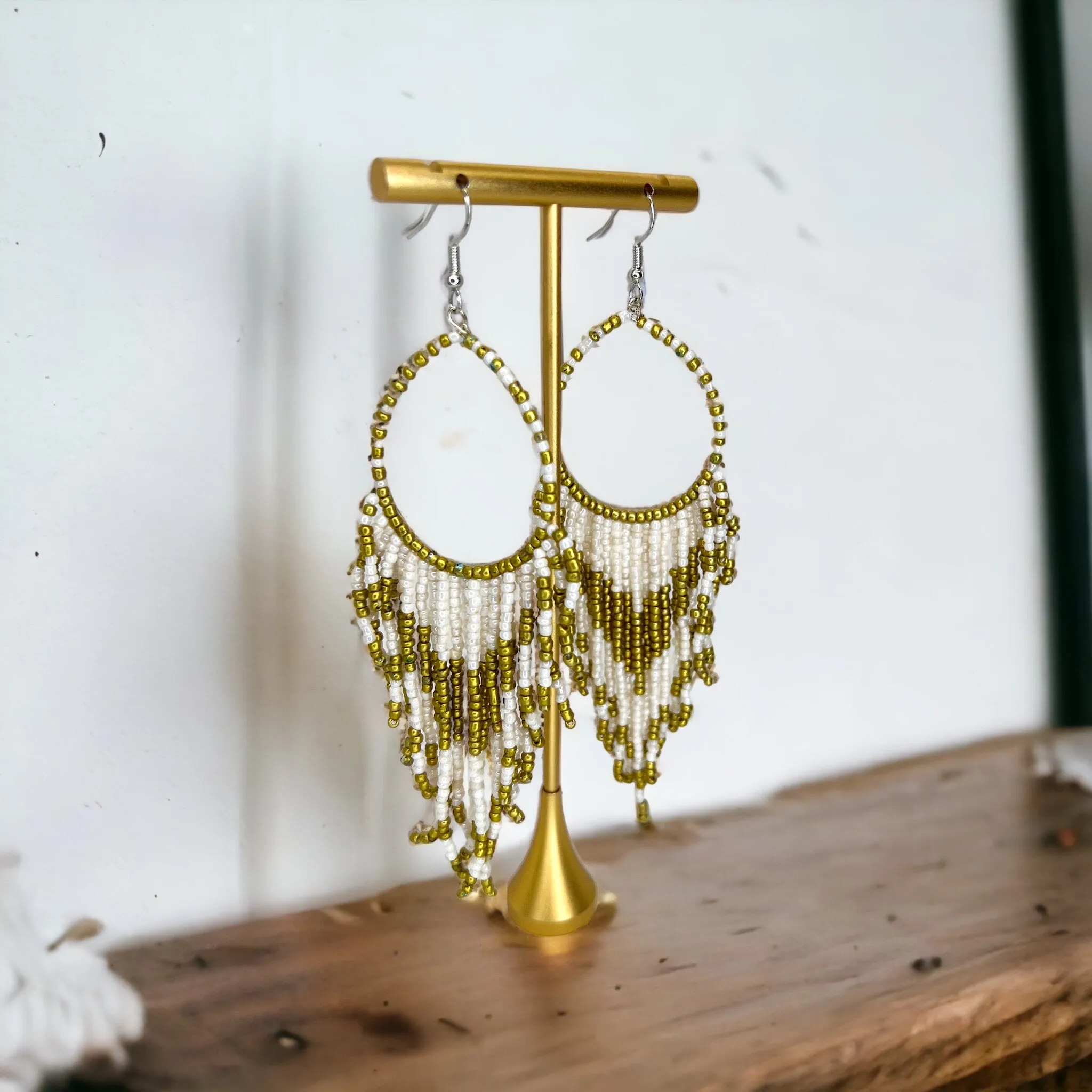 Beaded Boho Earrings - Bohemian Earrings, Beaded Earrings, Boho Chic, Beaded Accessories