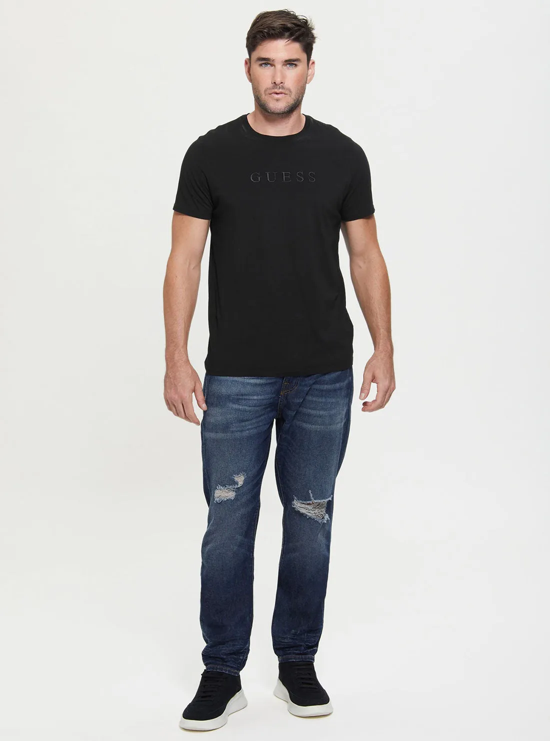 Black Pima Logo T-Shirt