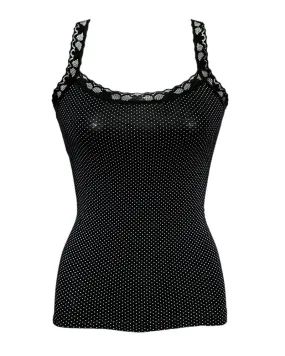Black With White Dotted Teen Age Camisole