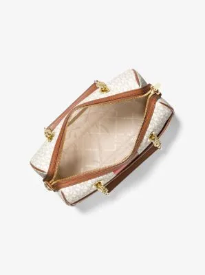 Blaire Medium Logo Stripe Satchel