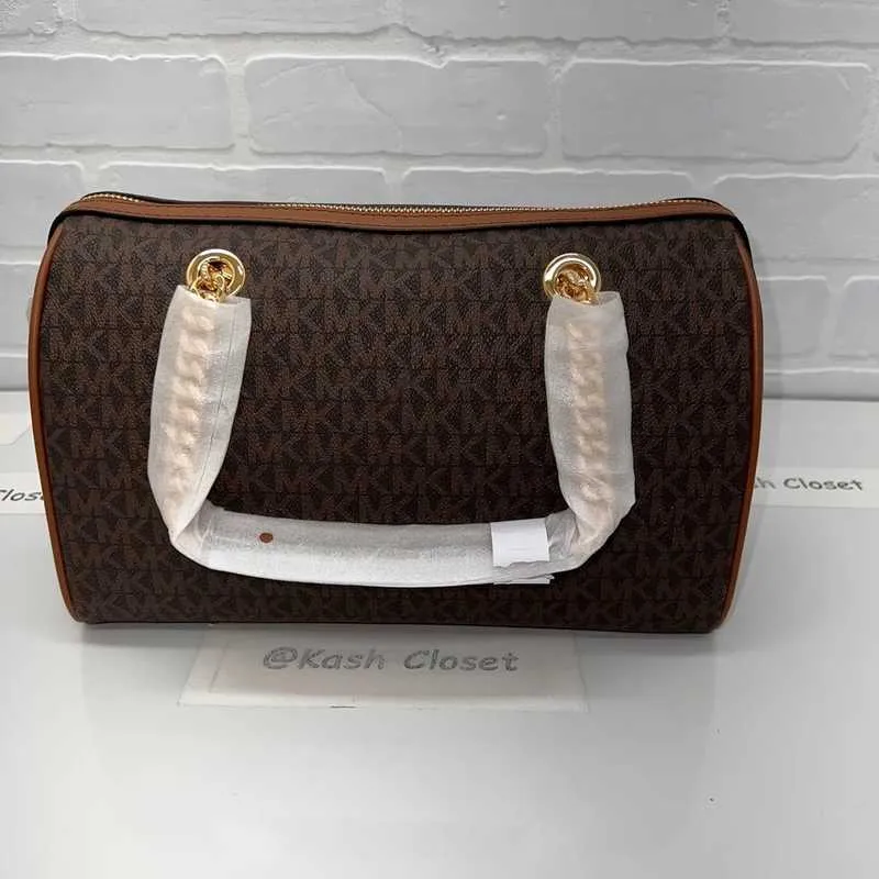 Blaire Medium Logo Stripe Satchel