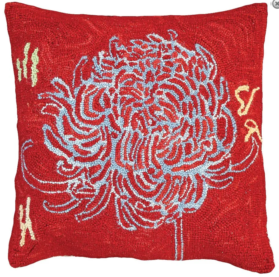 Bloomer Abstract Flower Pillow - By Michaelian Home