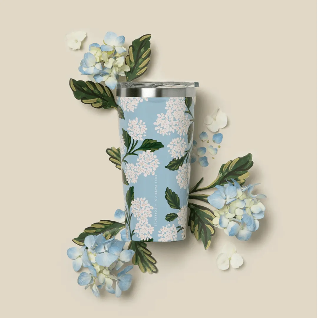 Blue Hydrangea Corkcicle Tumbler