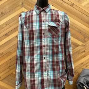 Burton - Men's Flannel Shirt - MSRP $100: blue/red-men-XL