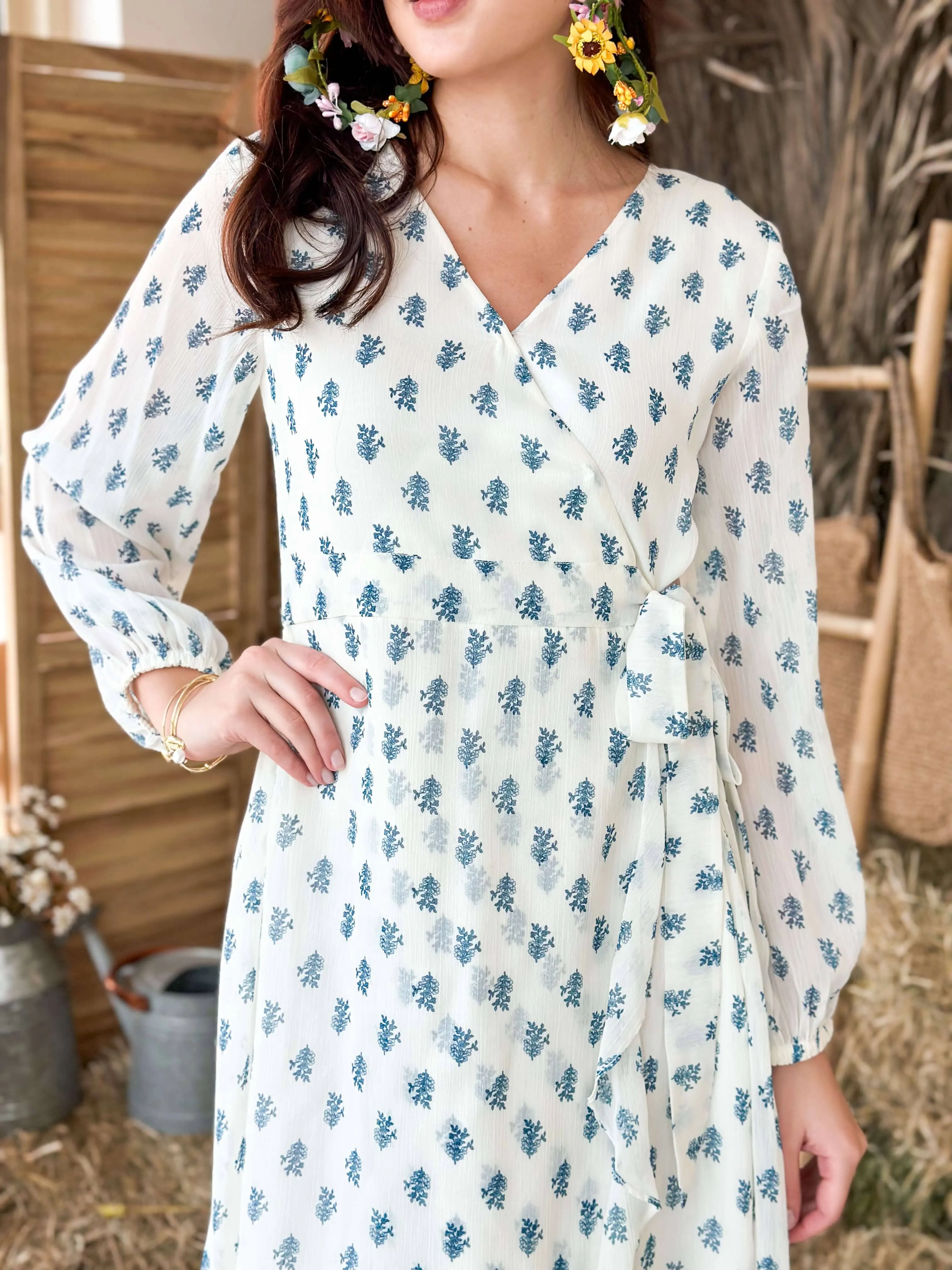 Buttercup Wrap Floral Dress