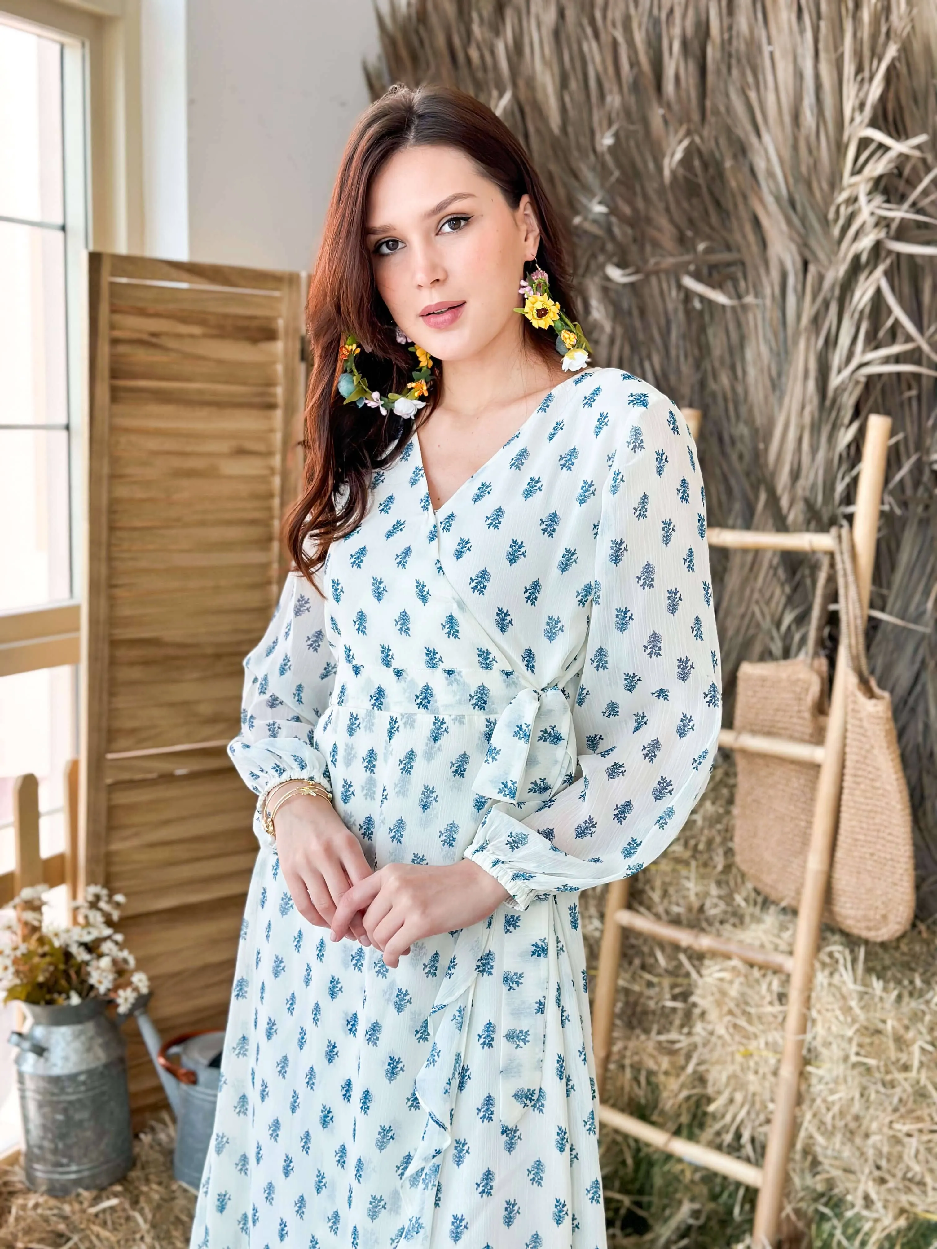 Buttercup Wrap Floral Dress