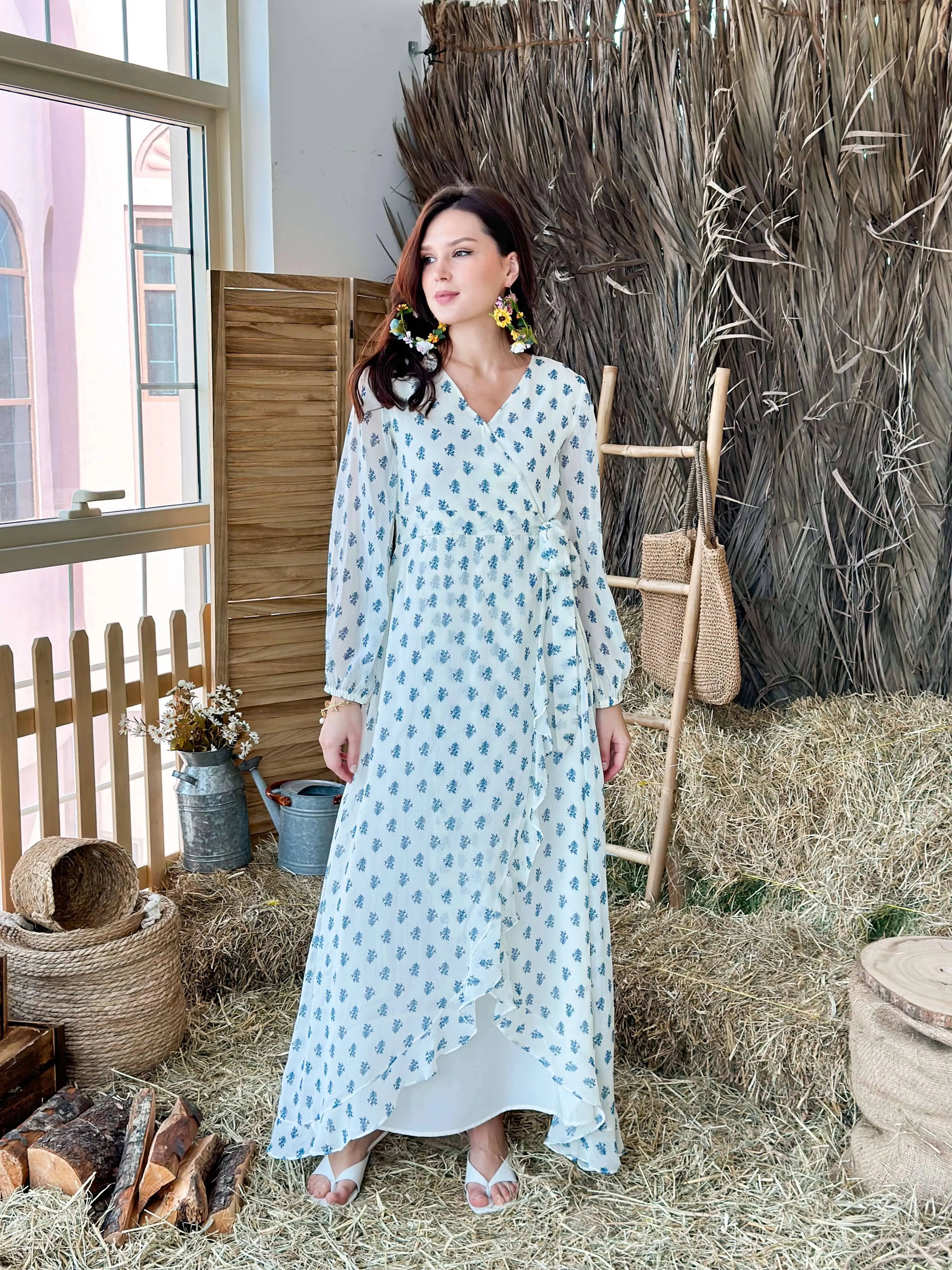 Buttercup Wrap Floral Dress
