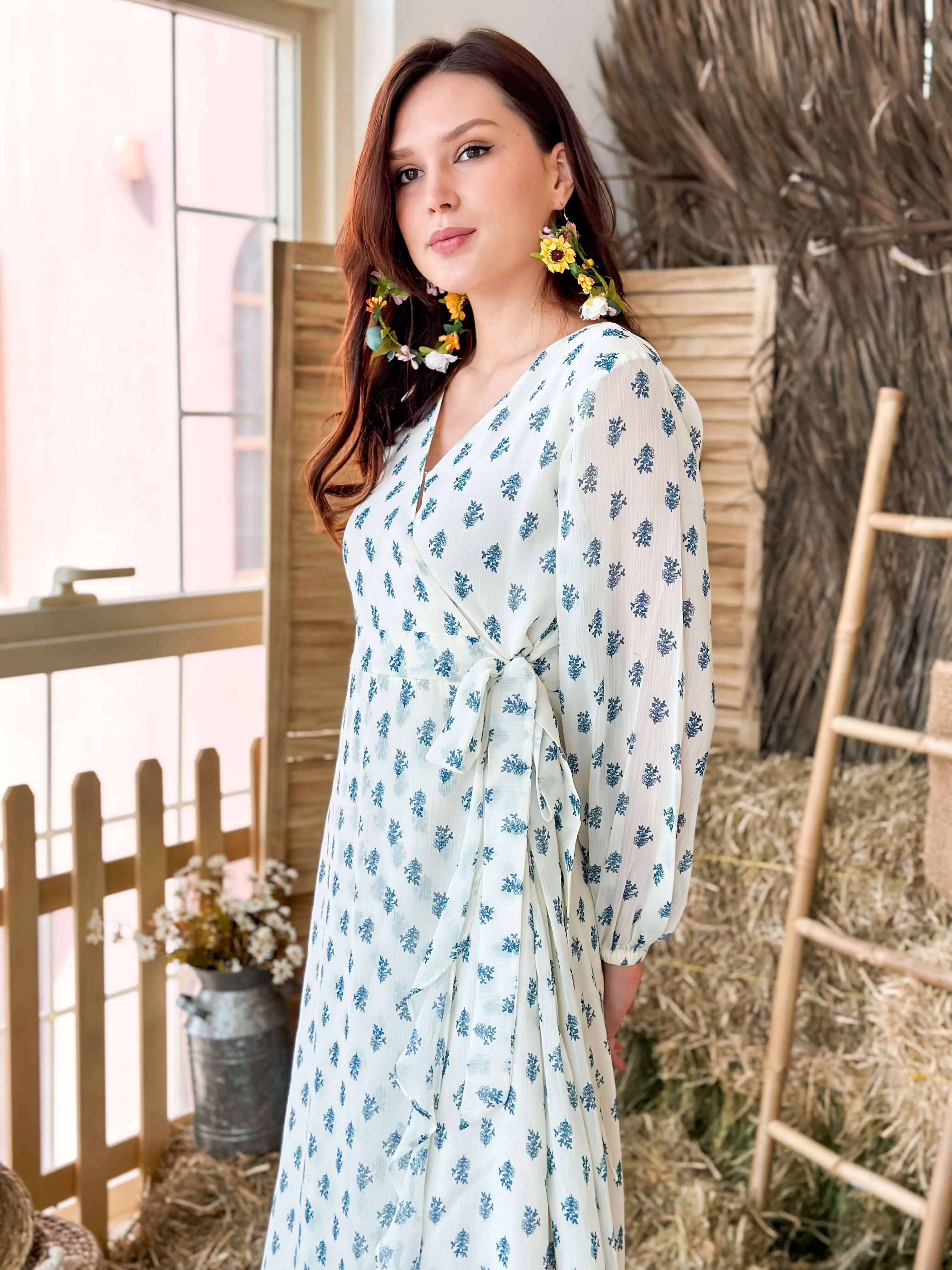 Buttercup Wrap Floral Dress