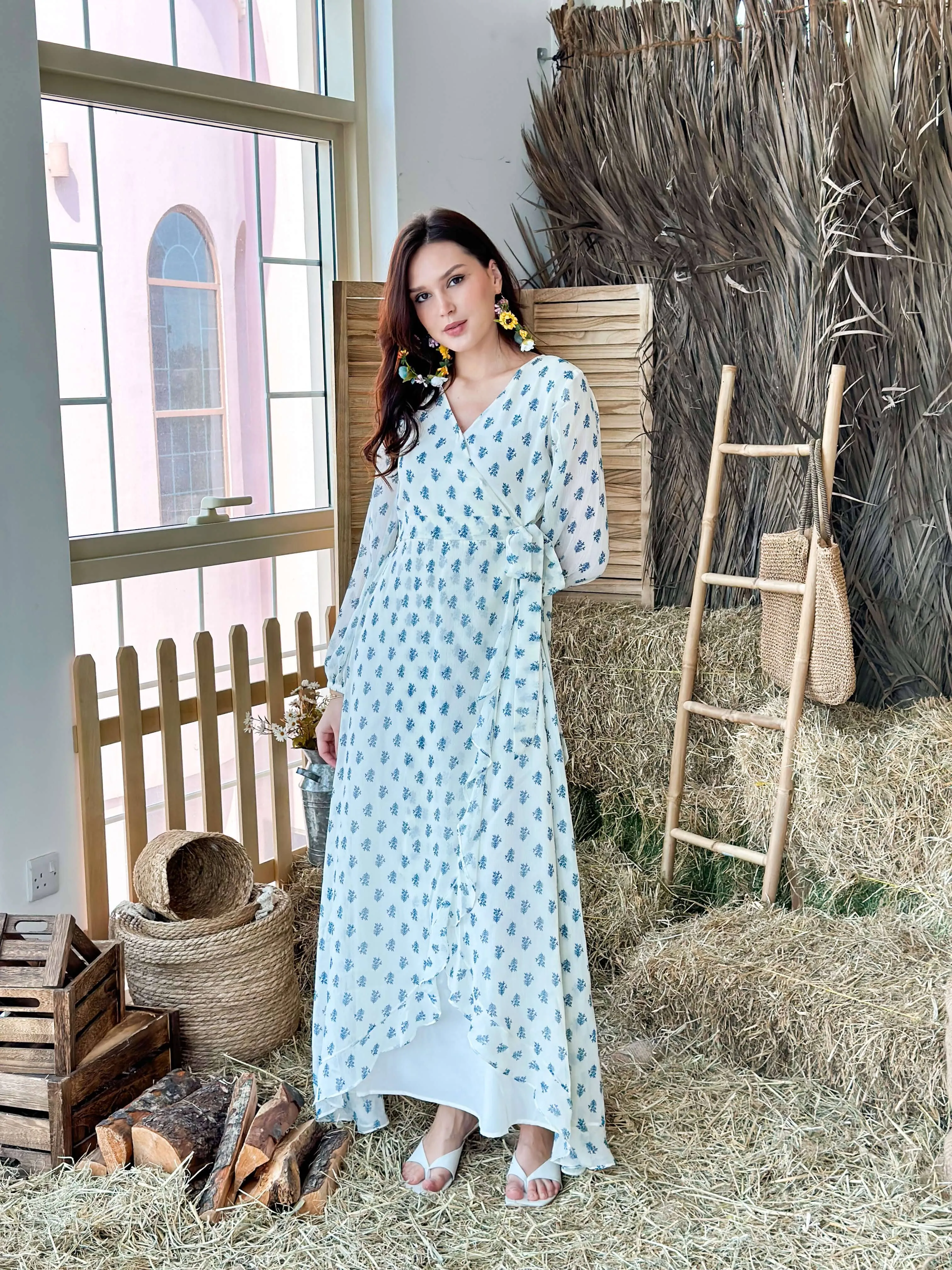 Buttercup Wrap Floral Dress
