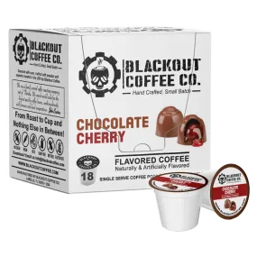 CHOCOLATE CHERRY FLAVORED COFFEE PODS 18CT