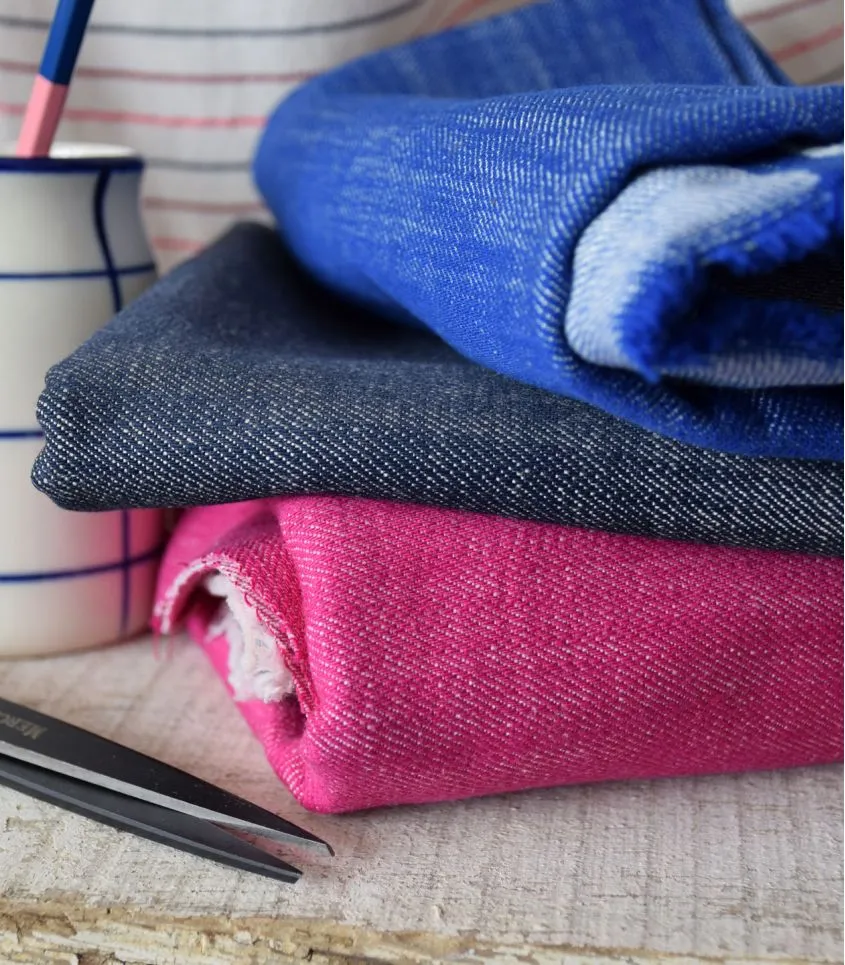 Cousette - Navy Blue Soft Cotton Denim