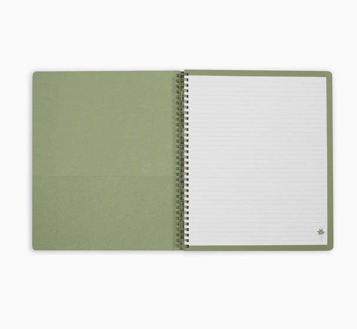 Cutout Floral Green Notebook
