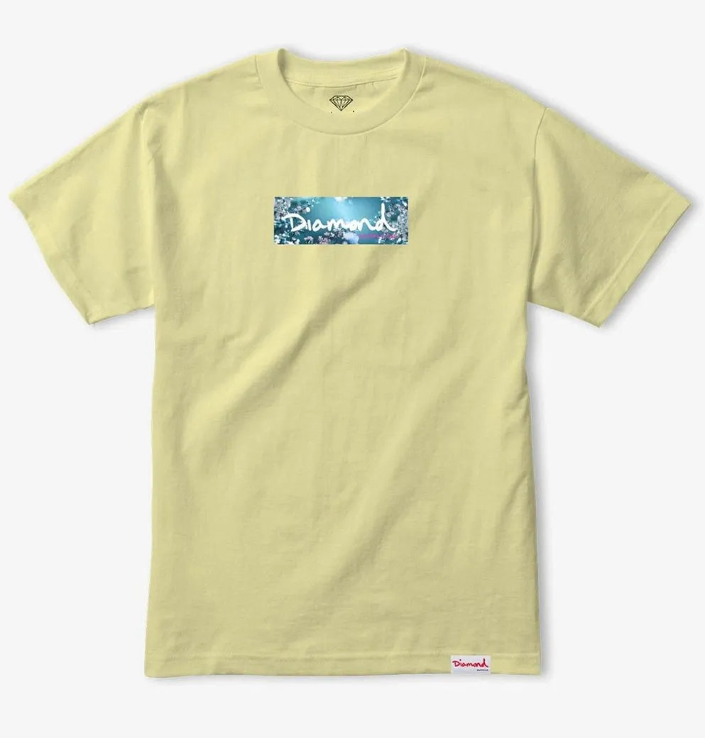 Diamond Supply Flower Box Logo T-Shirt Banana