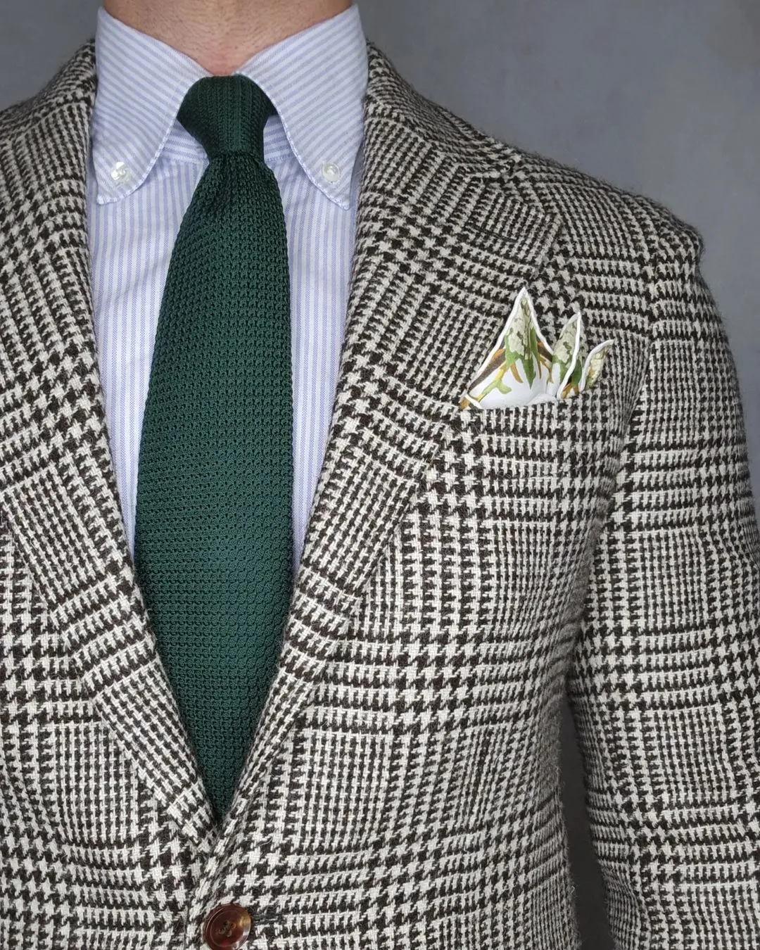 Domaso Grenadine Dark Green Silk Tie