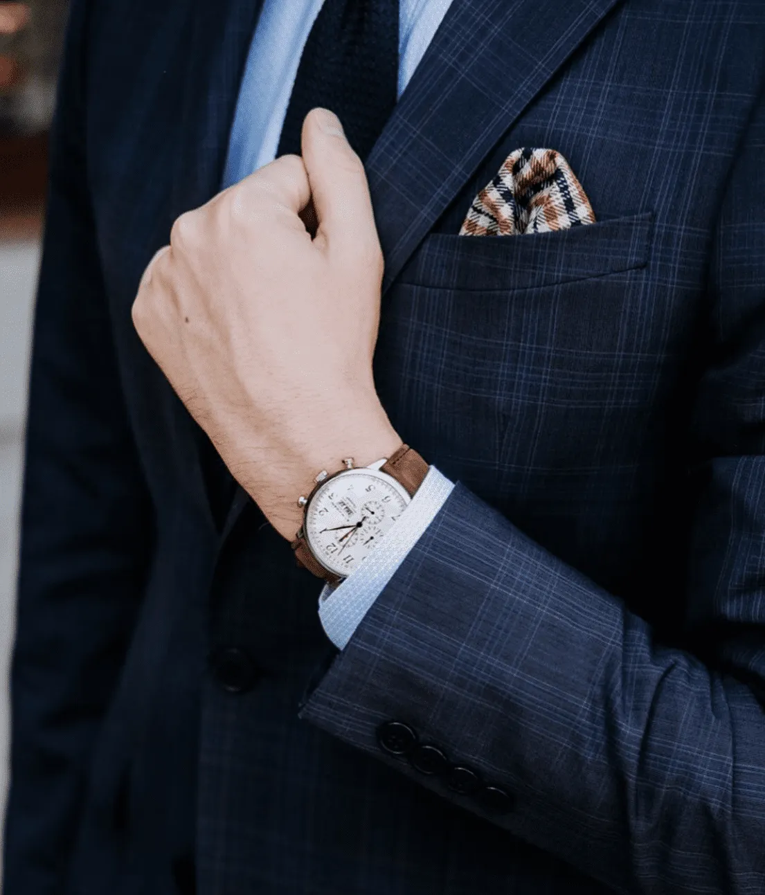 Domaso Grenadine Navy Silk Tie