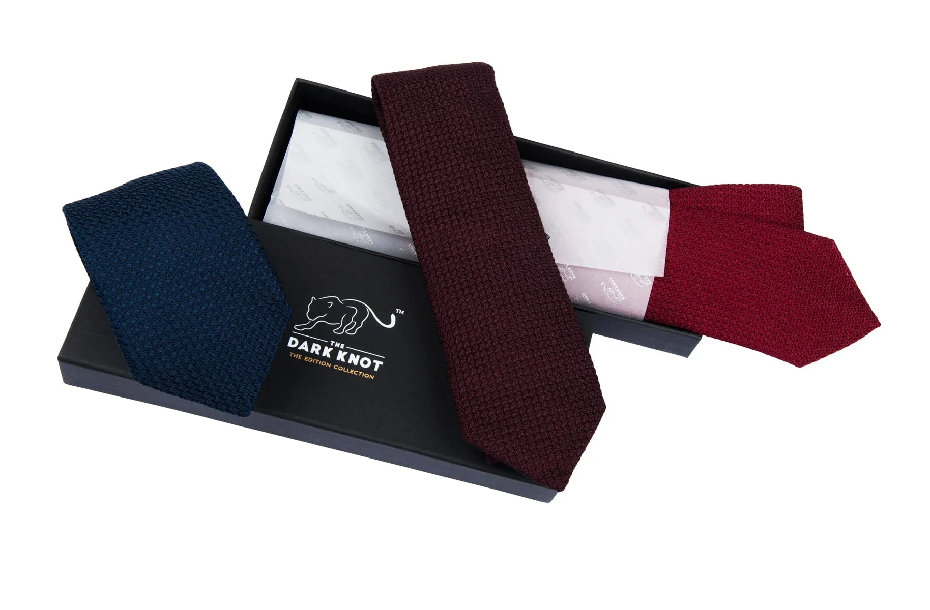 Domaso Grenadine Navy Silk Tie