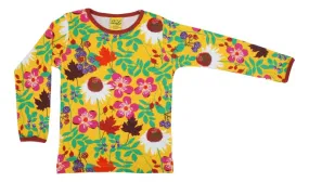 DUNS Long Sleeved T-shirt - Autumn Flower Yellow