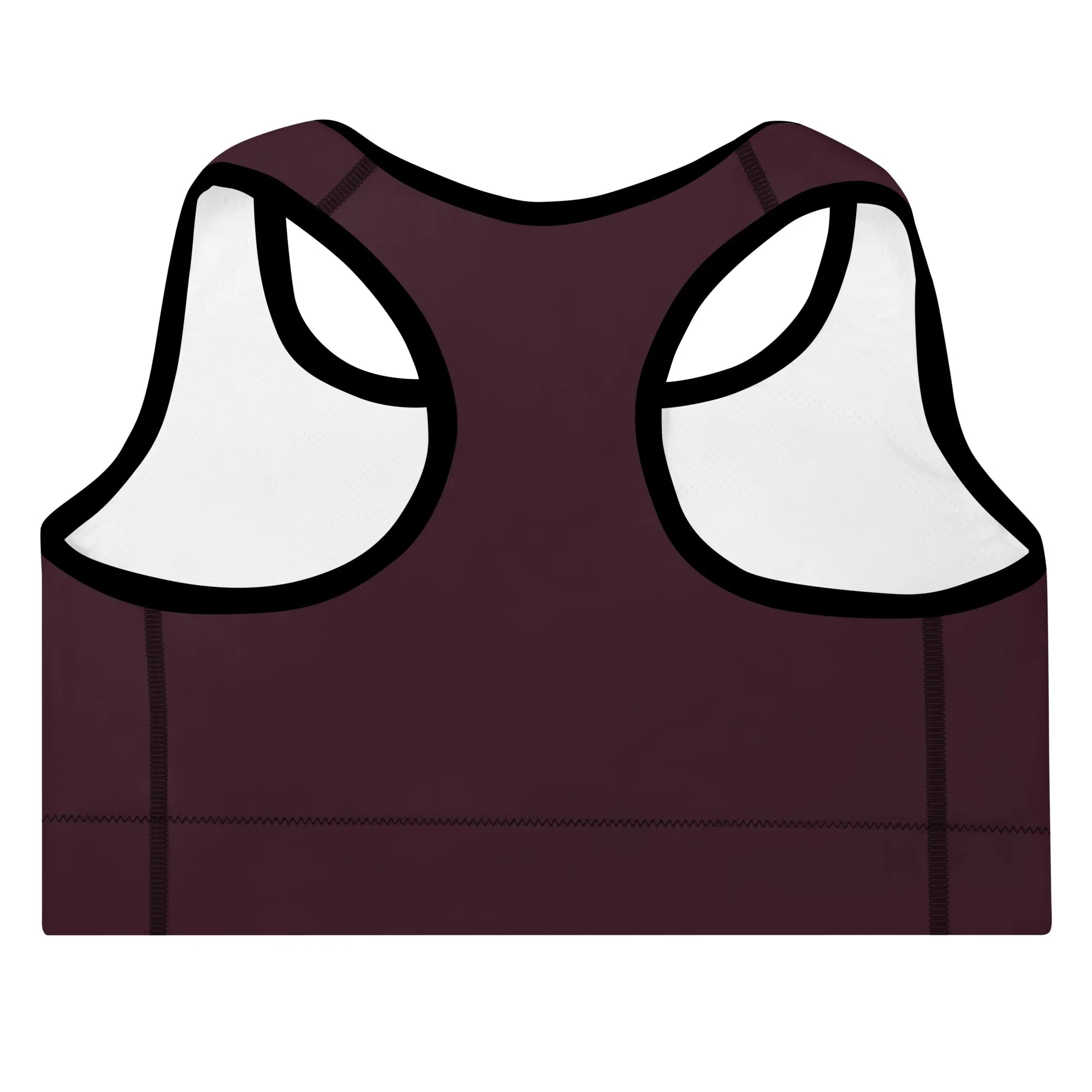 ELEVATED ESSENTIALS, GS LOGO THE PERFECT PADDED SPORTS BRA CABERNET