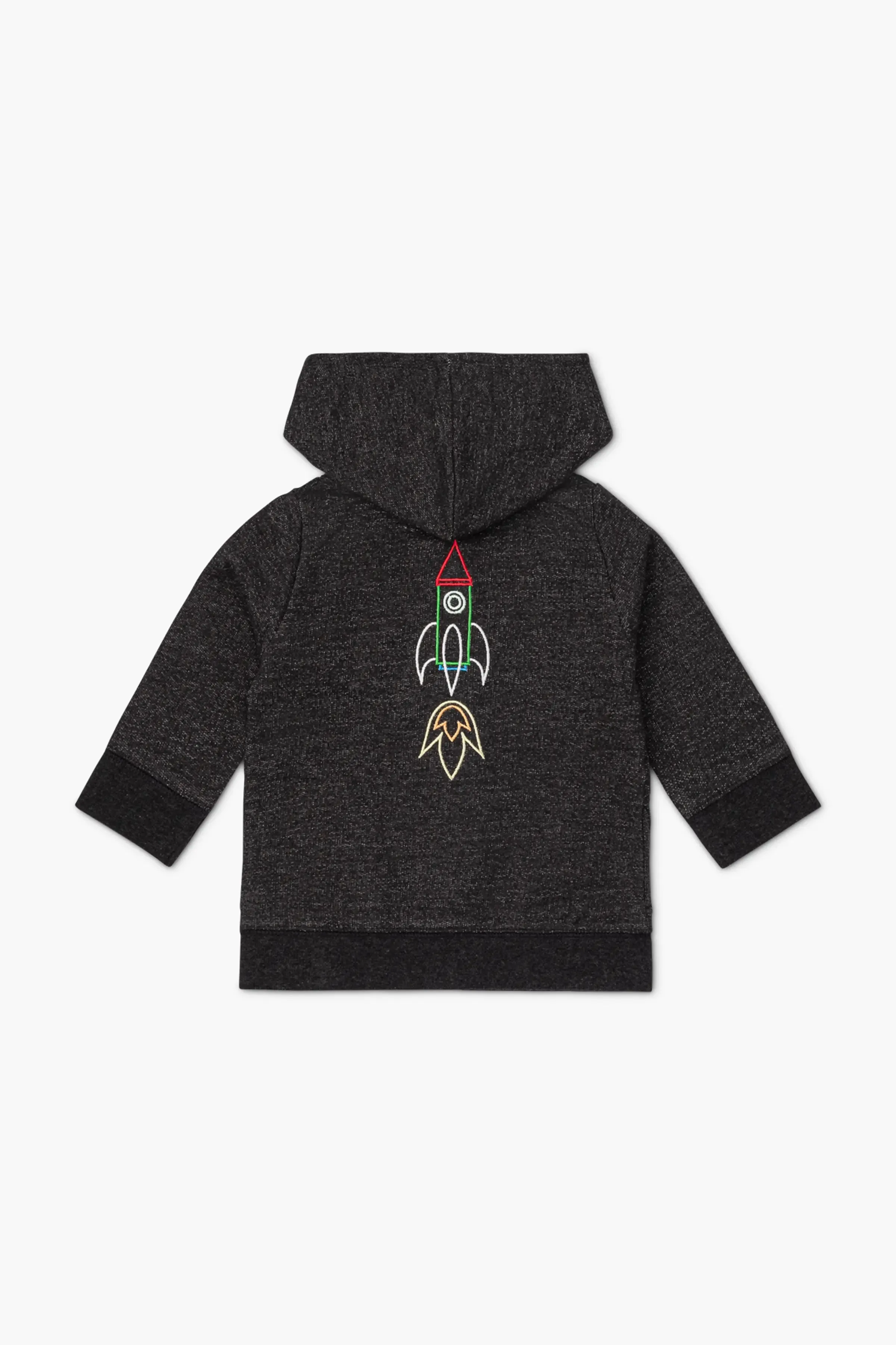 Embroidered Zip-Up Hoodie_Rocket Launch