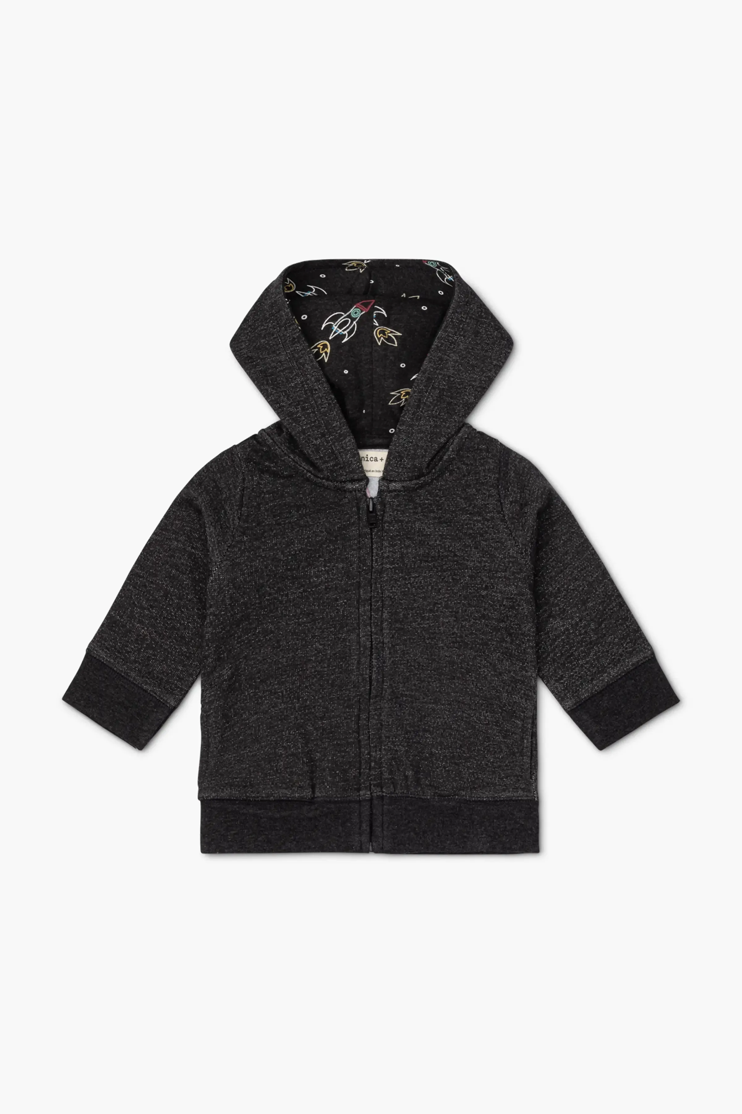 Embroidered Zip-Up Hoodie_Rocket Launch