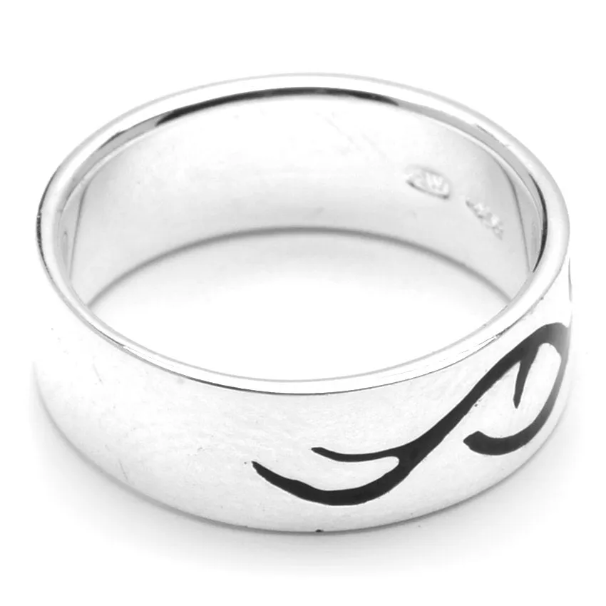 Enamel Tribal Design Ring 5.2G Unisex R5044