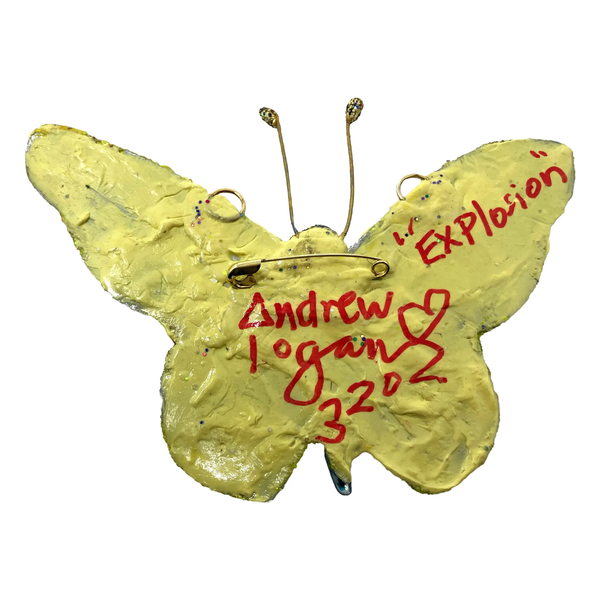 EXPLOSION - THE POLLINATORS, BUTTERFLY BROOCH / NECKLACE, 2023