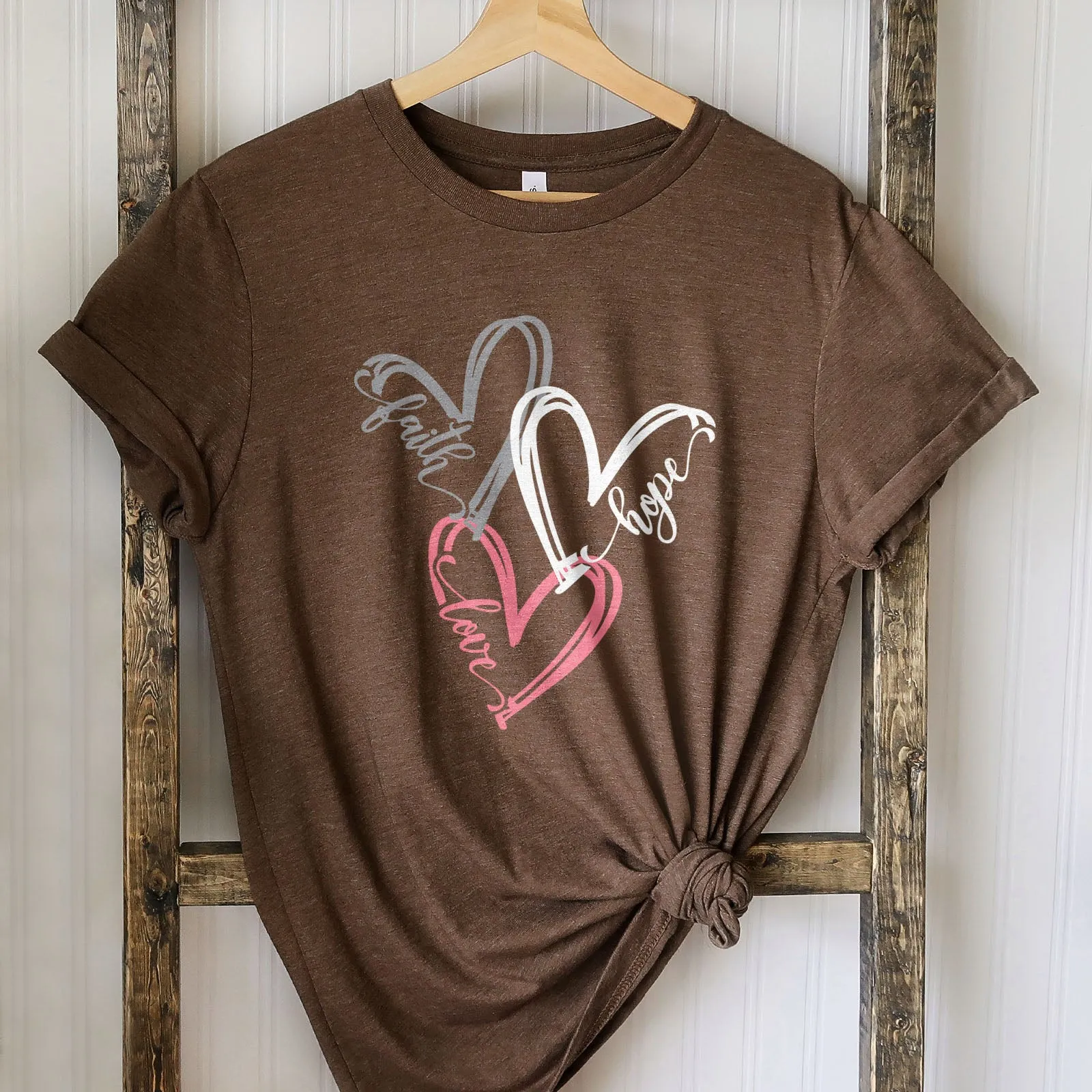 Faith Hope Love Hearts Tee