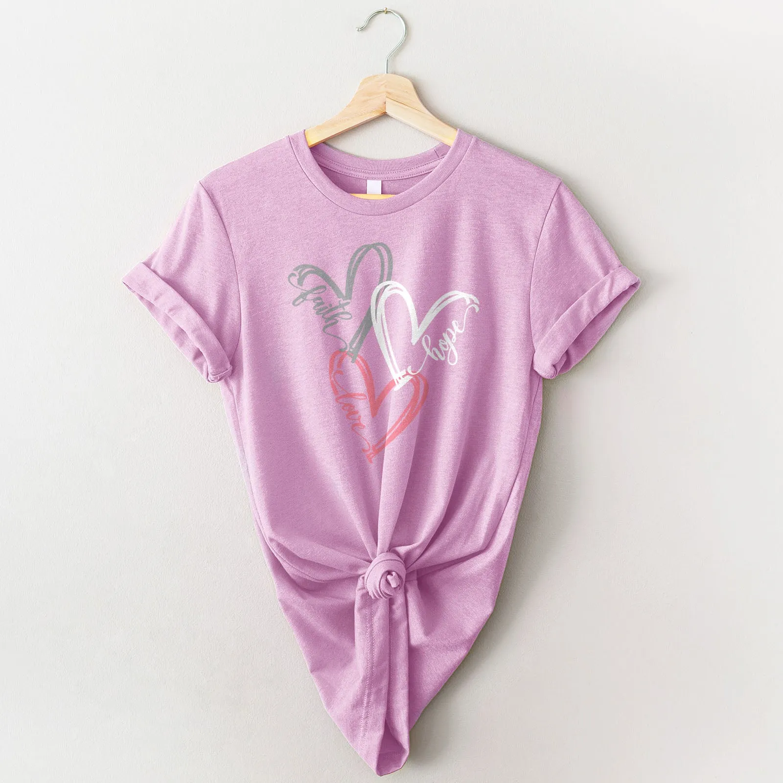 Faith Hope Love Hearts Tee