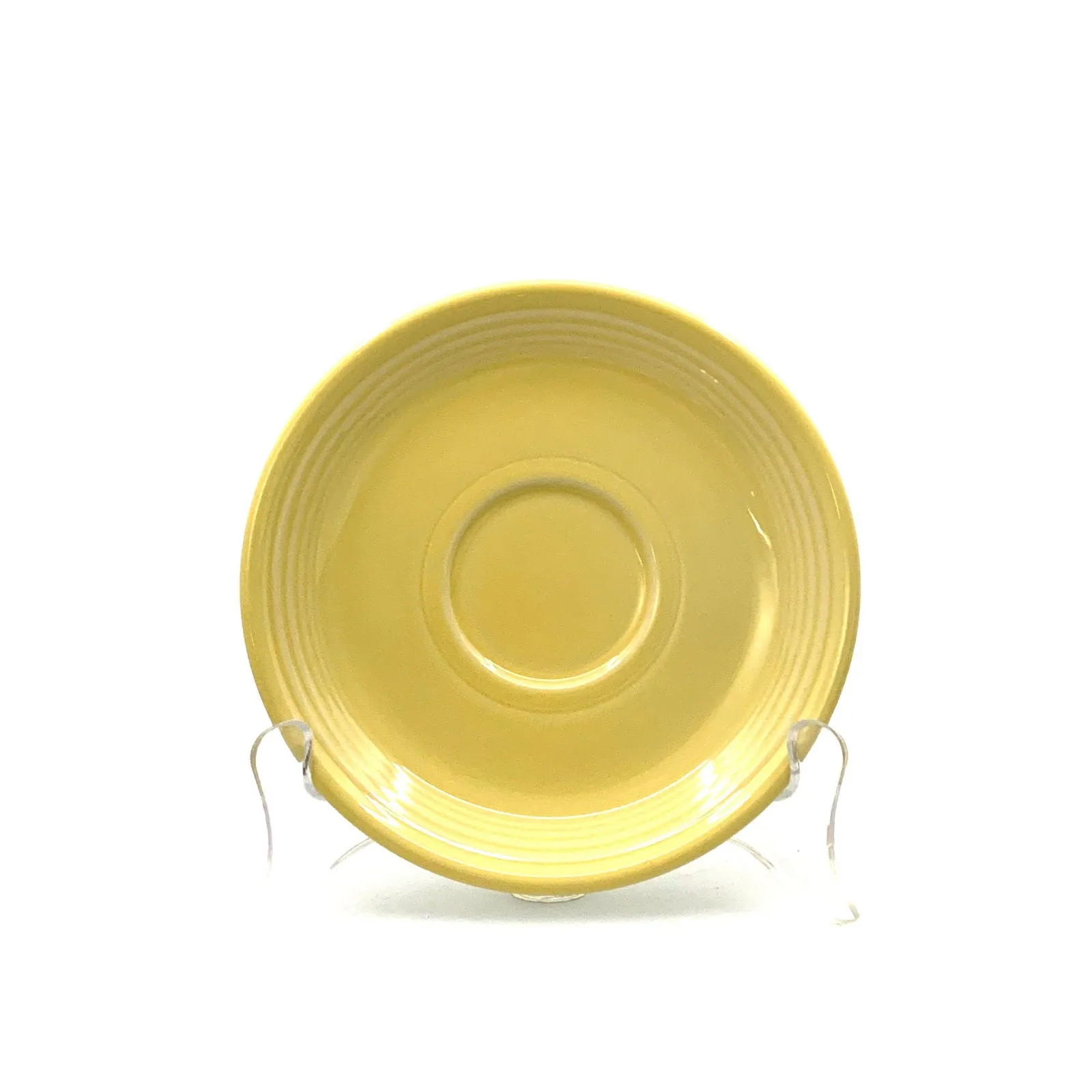 Fiesta Banana Yellow Replacement Tea Coffee Cup and Saucer Set 7.75 Fl Oz Homer Laughlin Co USA.