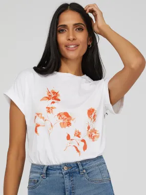 Floral Dolman Sleeve T-Shirt