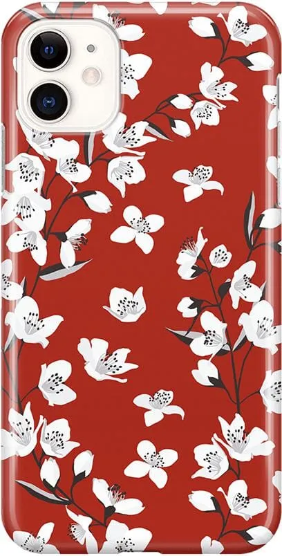 Floral Forest | Red Cherry Blossom Floral Case