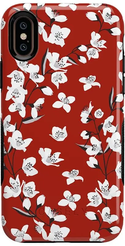 Floral Forest | Red Cherry Blossom Floral Case