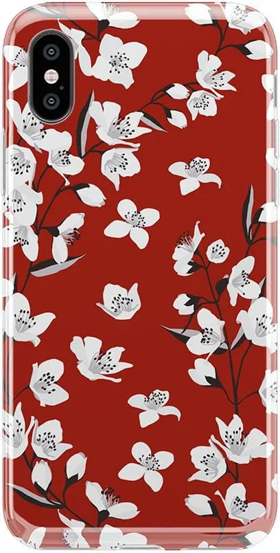 Floral Forest | Red Cherry Blossom Floral Case