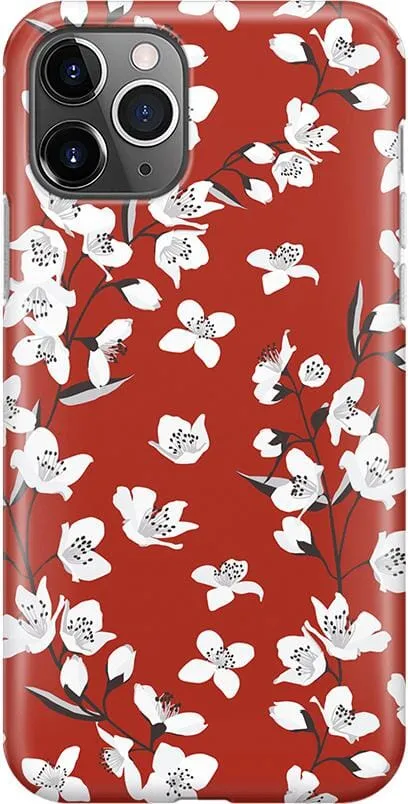 Floral Forest | Red Cherry Blossom Floral Case