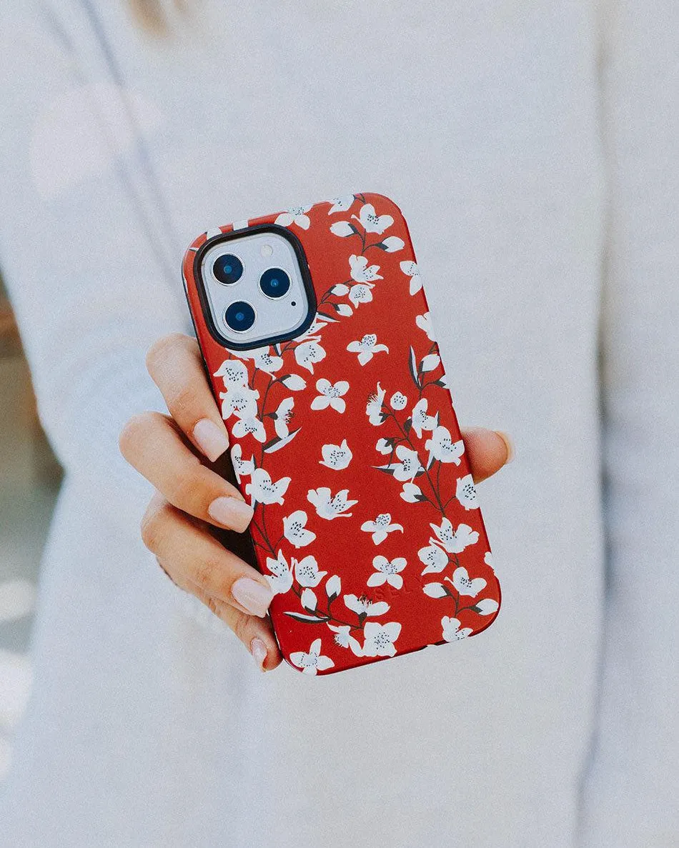 Floral Forest | Red Cherry Blossom Floral Case
