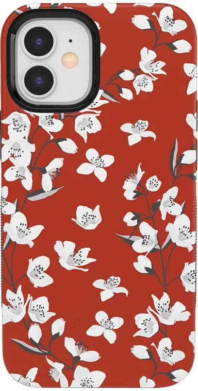 Floral Forest | Red Cherry Blossom Floral Case