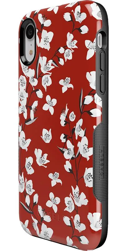 Floral Forest | Red Cherry Blossom Floral Case
