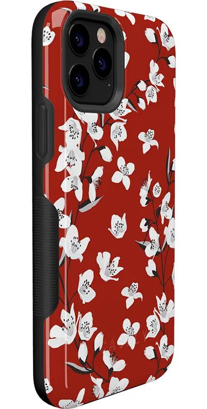 Floral Forest | Red Cherry Blossom Floral Case