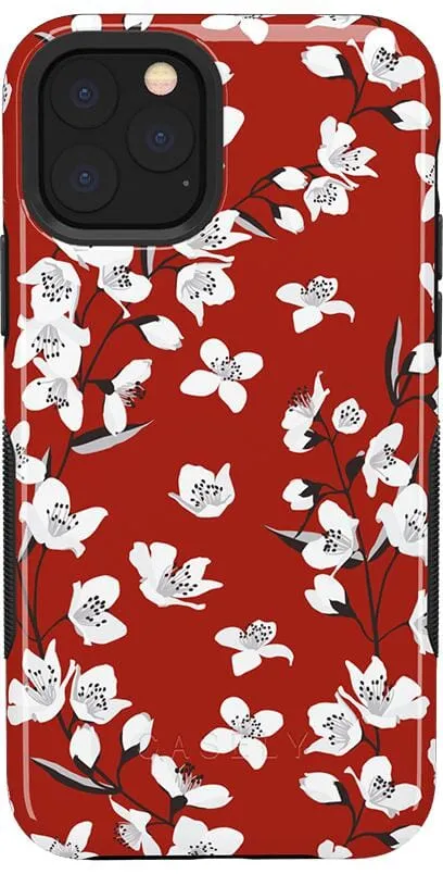 Floral Forest | Red Cherry Blossom Floral Case